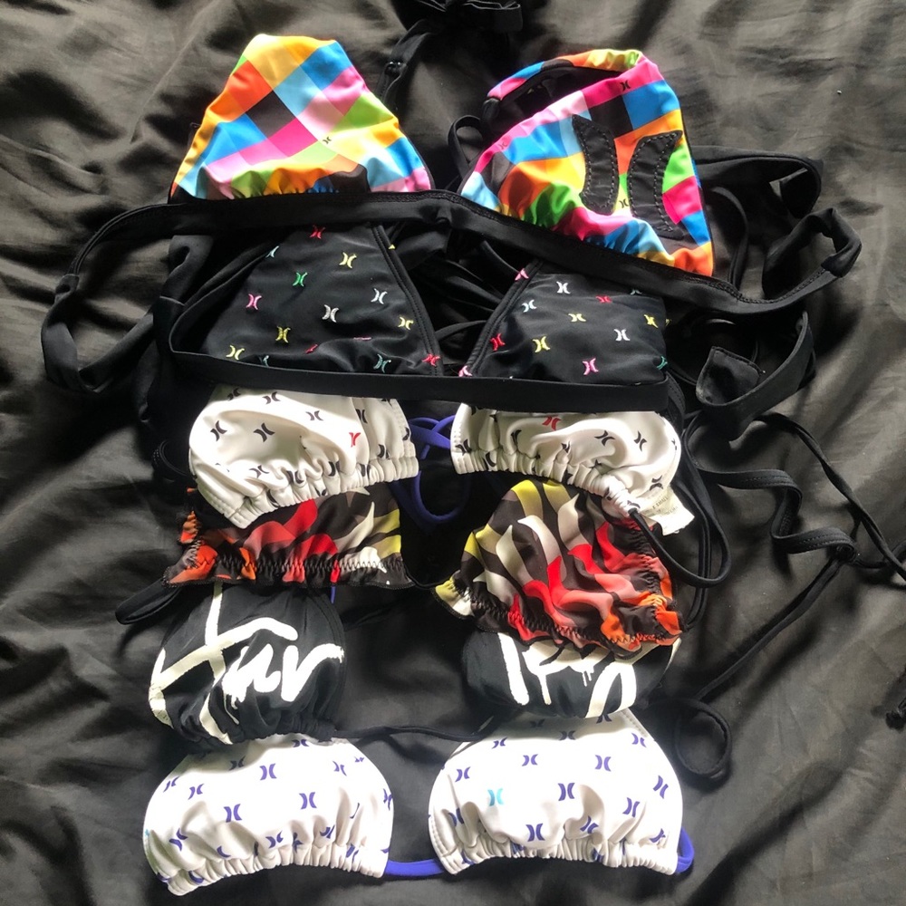 EUC Hurley Triangle Bikini Tops